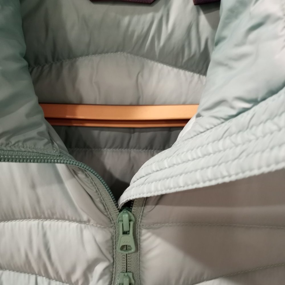 Lands' End Sleeveless Puffer Vests Extra Long Double Zipper Medium Tall - Picture 5 of 5